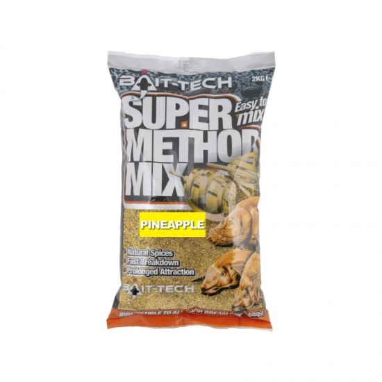 Nada Bait-Tech - Super Method Mix Pineapple 2kg Nada Bait-Tech - Super Method Mix Pineapple 2kg